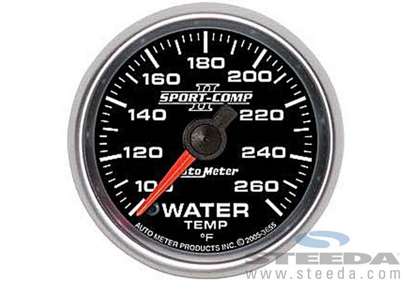 Autometer Sport Comp II Electric Water Temperature Gauge